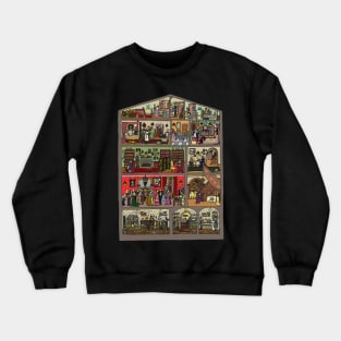 Agatha Christie - House Party Illustration Crewneck Sweatshirt